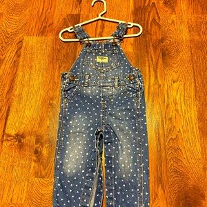 Adorable little girl overalls